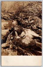 RPPC Weston Vermont 1911 Raymond Taylor Tabulation Rock Stream Waterfall C442 picture