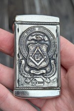 Antique 1904 Match Safe. Junior Order United American Mechanics. Jr. O.U.A.M. picture