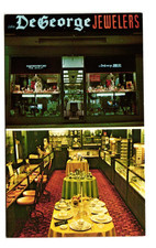 John de George Jewelers Union NJ vintage postcard unposted picture