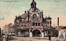 Her Majesty's Theatre Walsall England Park Street Early 1900s Vtg Postcard J55 picture