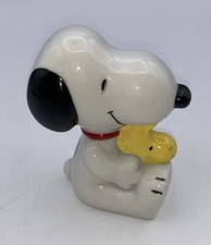 Vtg. 1958-65-66-72 Peanuts Snoopy Holding Woodstock Ceramic Figurine 3.25”  PW picture