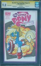 My Little Pony #13 CGC Comic 9.8 Thomas Zahler Art Applejack As Captain America picture