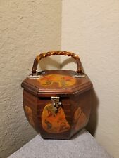 Wooden Octagon Purse.  Beautiful and in great condition.  picture