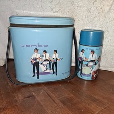 Vintage COMBO Brunch Bag & Thermos - 60's Rock n' Roll - (1967) Nice And Clean picture