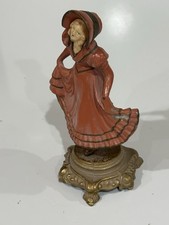 Suffragette Woman Dancing Circa 1930 Art Deco Antique Heavy Cast Vtg JB Hirsch picture