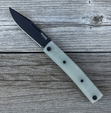 LionSteel BestMan Slip Joint Knife Titanium Liner Jade G-10 Scale M390 Steel picture