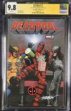 Deadpool  #1 Signed W/ Remark Mike Mayhew Studio Edition CGC 9.8 JSA 2024 picture