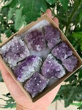 Raw Amethyst Cluster Druzy Collection Box: 6 - 8 oz Box Lot, Natural Amethyst picture