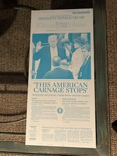 President Donald Trump Chicago  Printing Plate Rare Original MAGA Art  History picture
