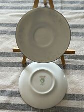 Two Noritake Limerick 2963 Saucers Ireland Blue Flowers picture