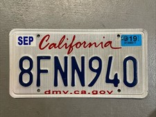 CALIFORNIA LICENSE PLATE LIPSTICK💄 STYLE RANDOM LETTERS-NUMBERS CRAFT GRADE picture