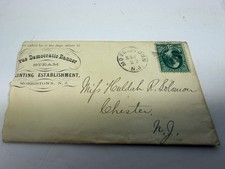 1875 True Democratic Banner Morristown NJ Letter Mrs L C Vogt Cover picture
