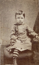 RARE - CIVIL WAR RECONSTRUCTION ERA FREEHOLD NEW JERSEY BOY 1867 CDV PHOTO picture