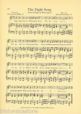 WASHINGTON STATE UNIVERSITY Song Sheet c 1927 