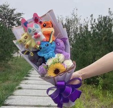 Eevee Evolution Plush Bouquet Pokémon Hot Gift picture