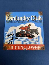 KENTUCKY CLUB PIPE TOBACCO VINTAGE STYLE PORCELAIN SIGN PIPE LOVERS picture