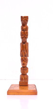 Vintage Kamloops Indian Days NORTHWEST COAST CARVED 1963 TOTEM POLE 14