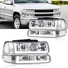 LED DRL Headlight Assembly for 1999 2000 2001 2002 Chevy Silverado /2001-2002 Si picture