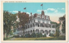 Wolfeboro New Hampshire NH Hotel Elmwood Hobbs Is Inn Postcard c1920s picture