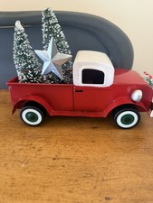Wondershop Vintage Medium Truck With Christmas Tree Star Decor cottage farm picture