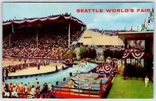 Water Skiing Memorial Stadium Seattle's World Fair Vintage Postcard AF364 picture