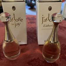 VHTF Lot of 2 Rare Christian Dior J'adore Miniatures (5ml) In Joy & L'Absolu Set picture