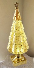 Golden Beaded Christmas Tree Glitter Motion Lamp 14