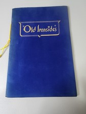 Vintage 1940-1950s Old Ironsides Commemorative Felt Covered Booklet *MINT COND.* picture