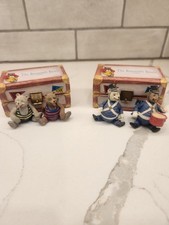 Vintage 1992 Roosevelt Bears Miniature Bears In Trunks Figurine Lot Jointed picture