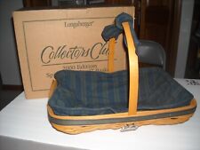 Longaberger collectors club 2000 spring meadow basket liner protector boxed rare picture