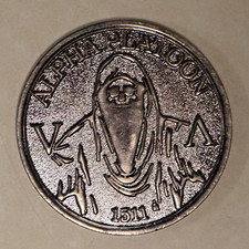 SEAL Team 5 Five 1-Troop Alpha Platoon Grim Reaper 1511 Lead Navy Challenge Coin picture