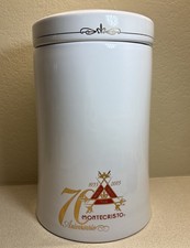 Montecristo 70th Anniversary Cigar Humidor Ceramic Jar w/Logo Canister MInt picture