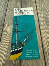 Vintage The Mariners Museum Brochure Newport News Virginia Nautical Sea Culture picture