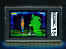 2025 Topps Chrome Sapphire SpongeBob The Fly of Despair BLACK /10 SGC 9.5 picture