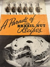 L820🌟Vintage Cookbook Recipe Booklet-A Parade Of BRAZIL NUT Recipes 40s picture