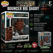 Bioshock Bouncer Big Daddy Super W/ PROTECTOR Funko Pop Vinyl Figure #1145 picture