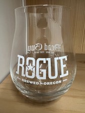 SET OF 6 Rare Brand New Rogue Brewing 14.2oz Glass Tumblers - Set of 6 picture