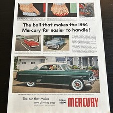 Car Newspaper Print Ad - 1954 Mercury Vintage Automobile Ads picture