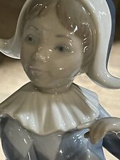 Lladro Spain Porcelain Figurine 5076 Jester Harlequin Block Letter B Collectable picture