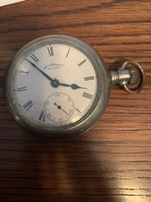 Vitg Antique 1883 Train on Back 18s 15j gr 820 Waltham Pocket Watch QYD5 picture