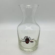 Vintage Trader Vic's Logo Barware Cocktail 5.5 Inches Tall Glass Carafe Tiki picture