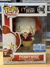 EXCLUSIVE Pennywise w/ Head Funko Pop #1748 It Welcome to Derry King HBO picture