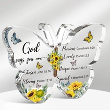 Barydat Acrylic Christian Gifts Bible Verses Religious Gifts for Women Men Inspi picture