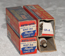 Set of 4 Vintage AUTO-LITE BRF-82 Spark Plugs - NOS picture