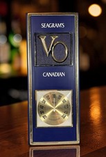 Vintage Seagram’s VO Canadian Whiskey Advertising Thermometer Bar Sign picture