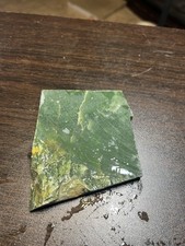Nephrite Jade Slab British Columbia Canada Raw Green Lapidary Rough Stone 206g⁠ picture