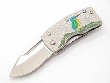G. Sakai Seki Japan Kingfisher Bird VG-10 Small Money Clip Folding Pocket Knife picture