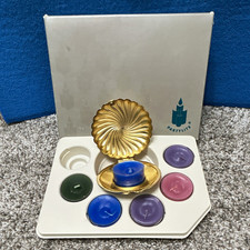 PartyLite Gold Shell Tea Light Candle Holder, Metal, Boxed, Seashells Theme picture