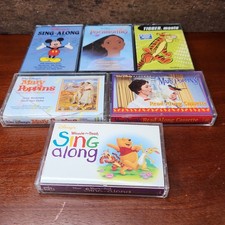 (Lot of 6) Vintage Disney Music, Sing Along Cassette Tapes Mickey Tiger picture