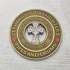 Fallen Lethbridge Fire Fighters IAFF Local 237 Challenge Coin picture